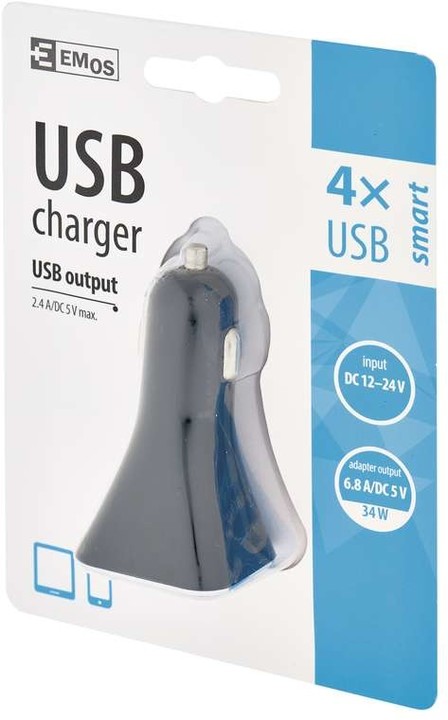 Emos Univerzální USB adaptér do auta 6,8A (34W) max._2011262575