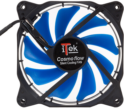 iTek Cosmo Flow - 120mm, Blue LED, 3+4pin, Silent_92402821