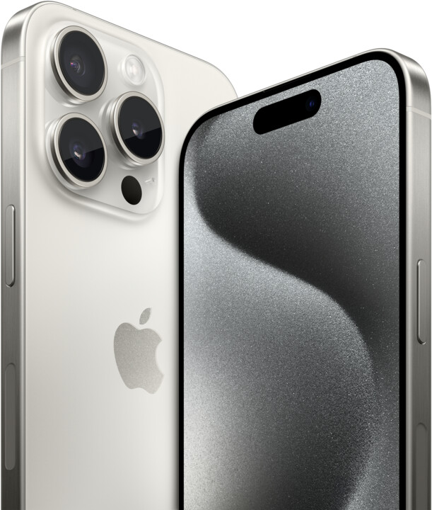 Apple iPhone 15 Pro Max, 256GB, White Titanium_657236128