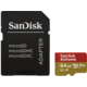 SanDisk Micro SDXC Extreme 64GB 100MB/s A1 UHS-I U3 V30 pro akční kamery + SD adaptér