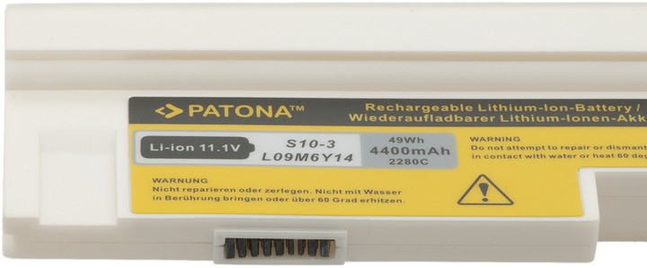 Patona baterie pro Lenovo, IdeaPad S10 4400mAh Li-Ion 11,1V bílá_1376576435