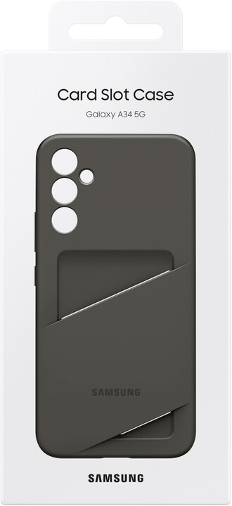 Samsung ochranný kryt s kapsou na kartu pro Galaxy A34 5G, černá_1684858197