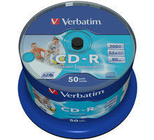 Verbatim CDR 52x 80 minut spindl inkjet printable Non ID Branded 50ks_1804348894