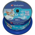 Verbatim CDR 52x 80 minut spindl inkjet printable Non ID Branded 50ks