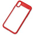 Mcdodo bumper zadní kryt pro Apple iPhone X/XS, červeno-čirá_777081829