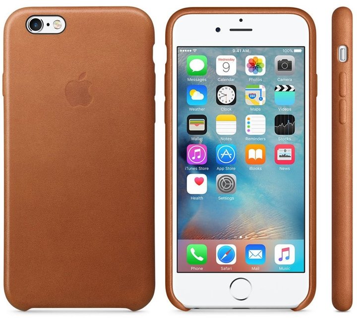 Apple iPhone 6 / 6s Leather Case, tmavě hnědá_481708039