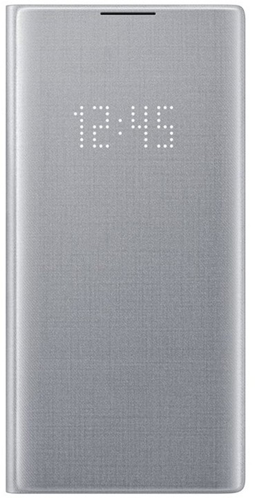 Samsung flipové pouzdro LED View pro Galaxy Note10+, stříbrná_1895404736