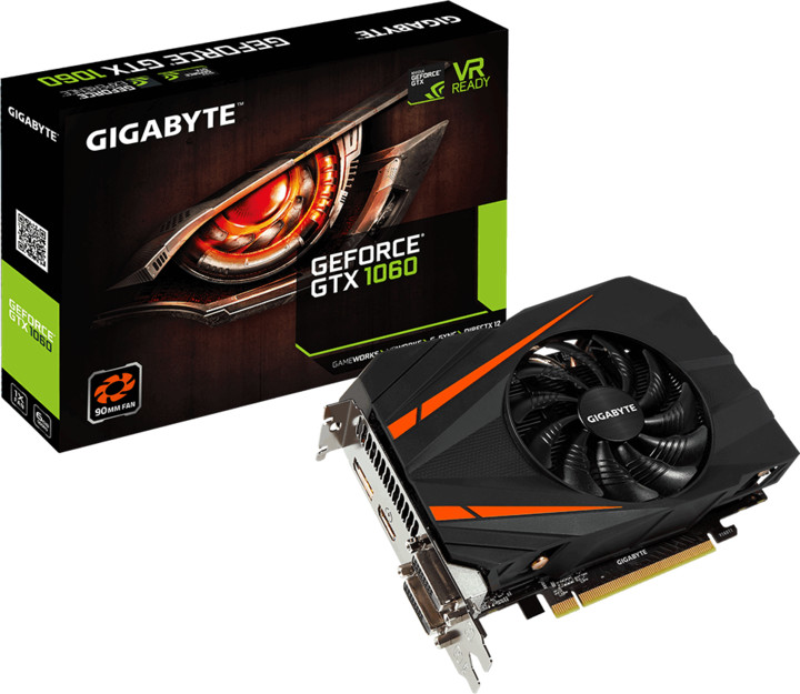 GIGABYTE GeForce GTX 1060 Mini ITX 6G, 6GB GDDR5_4717336