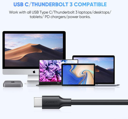 UGREEN kabel USB-C - micro USB (M/M), 1m, černá_1091561388