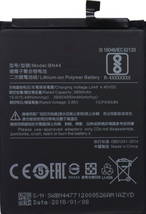 Xiaomi BN44 baterie 4000mAh pro Xiaomi Mi Max/Redmi 5 Plus (Bulk)_2127920081