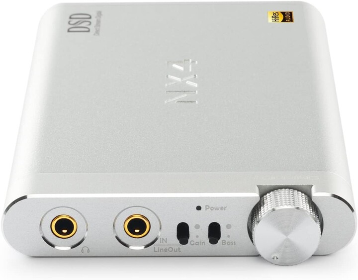 Topping NX4DSD, sluchátkový zesilovač s DA převodníkem, stříbrná