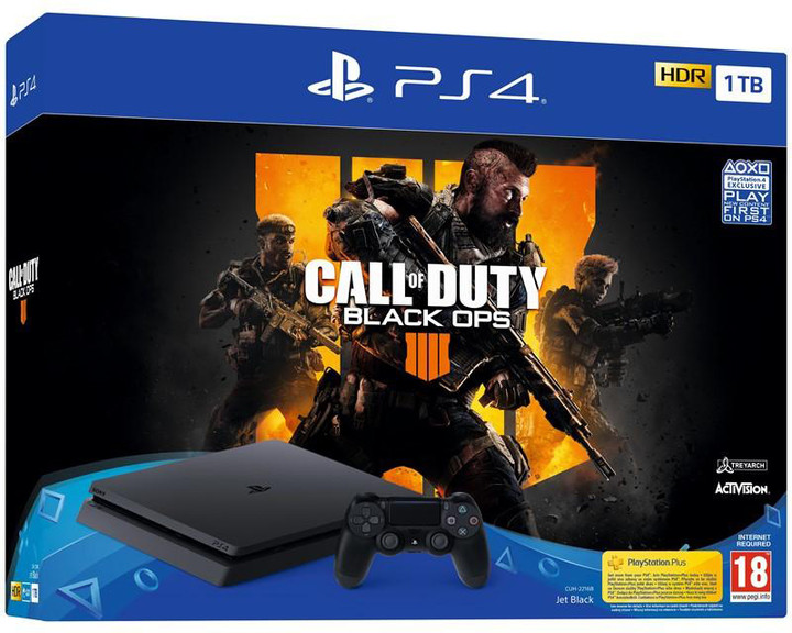PlayStation 4 Slim, 1TB, černá + Call of Duty: Black Ops 4_1756605714