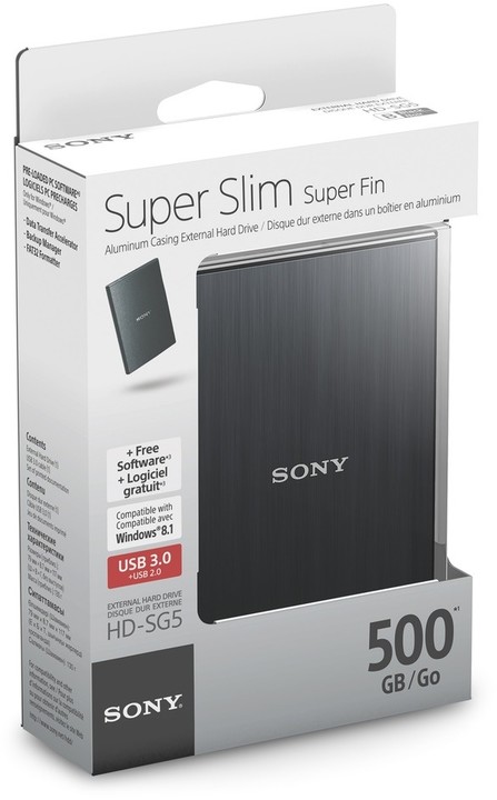 Sony HD-SG5B - 500GB, černá_1381932814