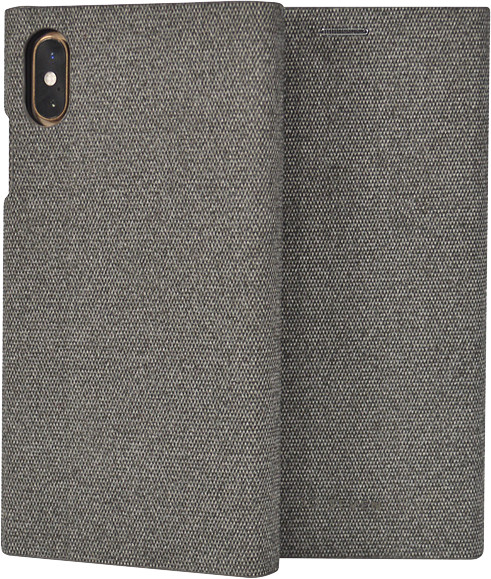 SoSeven flipové pouzdro Premium Gentleman Fabric pro iPhone XS Max, šedá_236996005