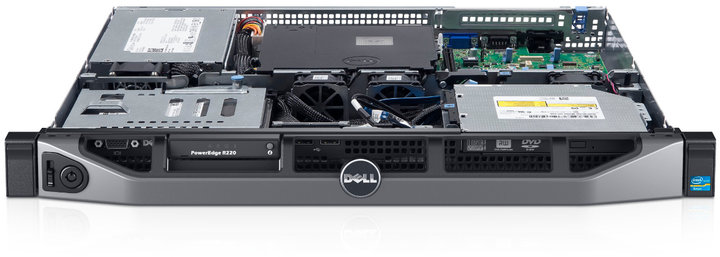 Dell PowerEdge R220, E3-1220v3/8G/2x1TB/H310/1U_2111770529