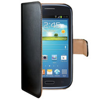 CELLY Wally pro Samsung Galaxy Core Plus, PU kůže, černá_1795992466