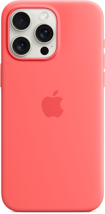 Apple Silikonový kryt s MagSafe pro iPhone 15 Pro Max, světle melounová_525602321