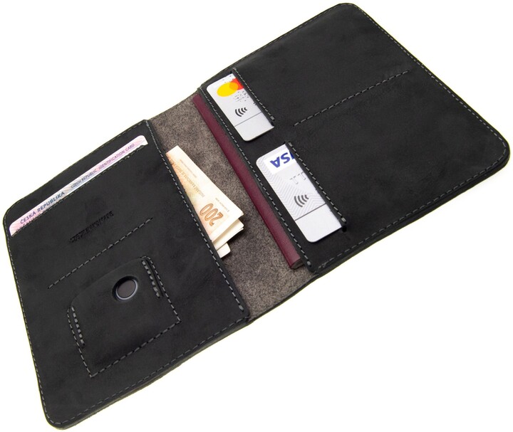 FIXED peněženka Smile Passport se smart trackerem, černá_1215974989