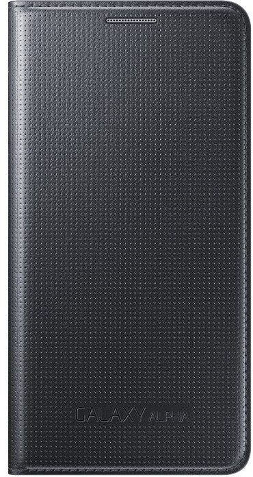 Samsung EF-FG850BB flipové pouzdro pro Galaxy Alpha (SM-G850), černá_2087802628