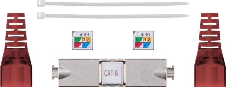 PremiumCord beznástrojový propojovací box pro kabely Cat.6, stíněný