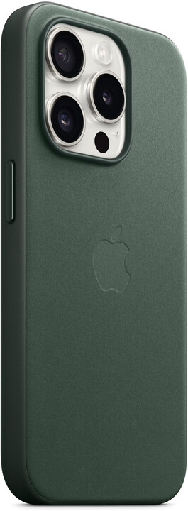 Apple kryt z tkaniny FineWoven s MagSafe na iPhone 15 Pro, listově zelená_1629667581