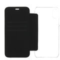 BMW Carbon pouzdro typu kniha Transparent/Black pro iPhone X_423251108