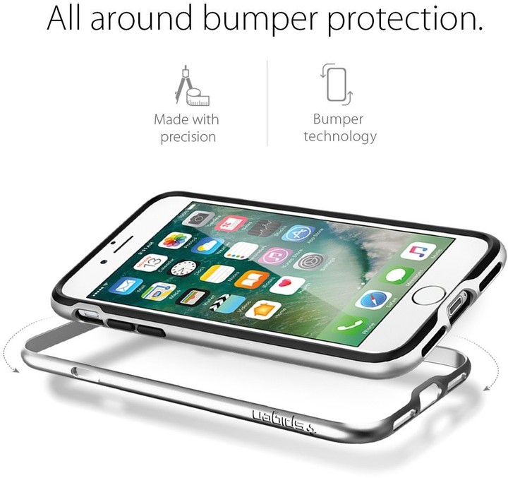 Spigen Neo Hybrid pro iPhone 7/8, satin silver_2023426254