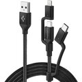 Spigen kabel DuraSync 3v1, černá_307079453