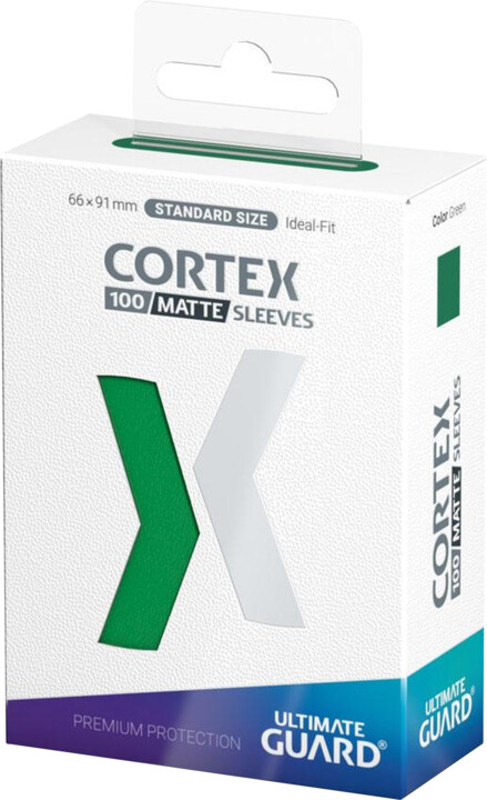 Ochranné obaly na karty Ultimate Guard - Cortex Sleeves Standard Size Matte, zelená, 100 ks (66x91)_2065869263