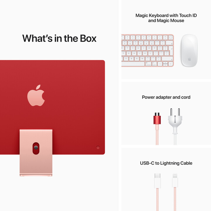 Apple iMac 24&quot; 4,5K Retina M1 /8GB/256GB/8-core GPU, růžová_124281662