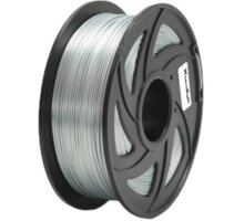 XtendLAN tisková struna (filament), PLA, 1,75mm, 1kg, lesklý stříbrný 3DF-PLA1.75-SSL 1kg