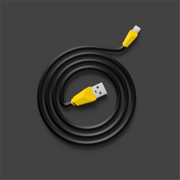 Remax Alien datový kabel s lightning, 1m, černo-žlutá_1993874613
