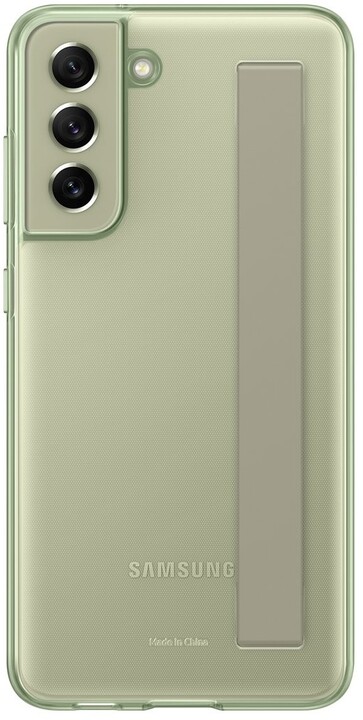 Samsung poloprůhledný zadní kryt s poutkem pro Galaxy S21 FE, zelená_544871312