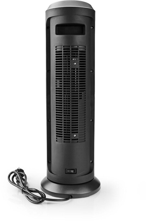 Nedis Chytrý Wi-Fi sloupový ventilátor s topným tělesem, termostat, 1 200 a 2 000 W, černý_704890387