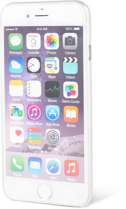 EPICO Ultratenký plastový kryt pro iPhone 6/6S TWIGGY MATT - čirá bílá_1358674783