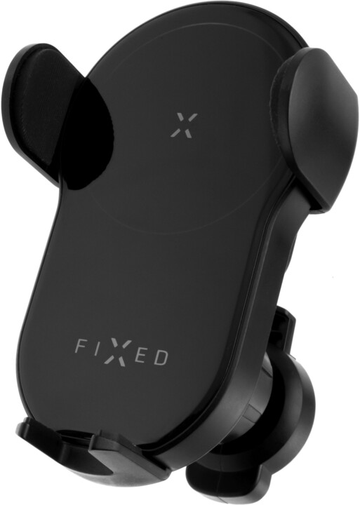 FIXED automatický držák Matic, do auta, bezdrátové nabíjení, černá