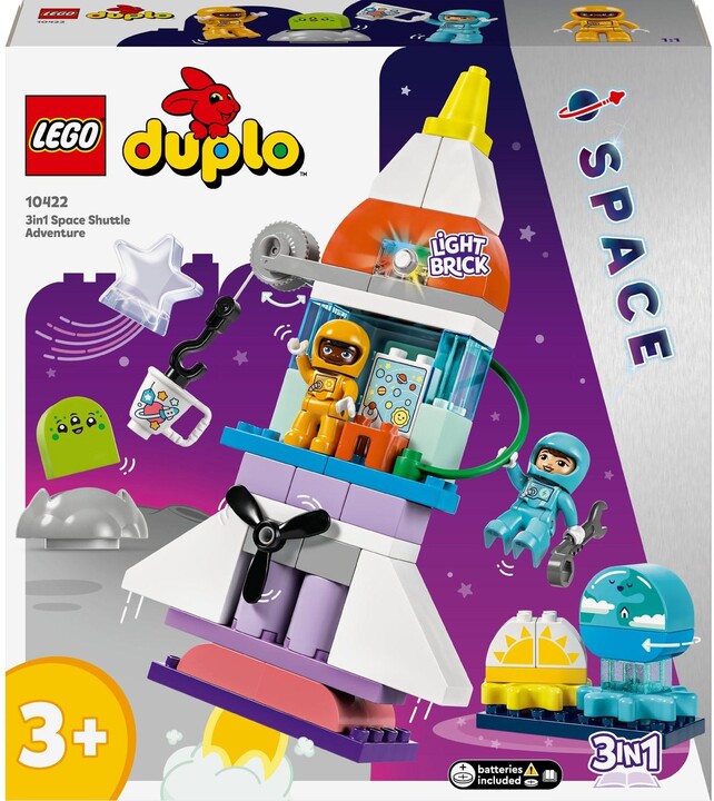 LEGO® DUPLO® 10422 Vesmírné dobrodružství s raketoplánem 3 v 1_413921193