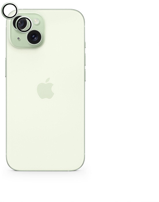 EPICO hliníkové tvrzené sklo na čočky fotoaparátu pro Apple iPhone 15 / 15 Plus, zelená_419909845