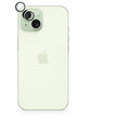 EPICO hliníkové tvrzené sklo na čočky fotoaparátu pro Apple iPhone 15 / 15 Plus, zelená_419909845