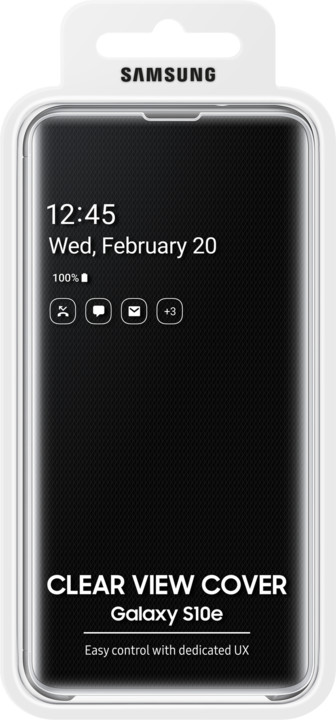 Samsung Clear View flipové pouzdro pro Samsung G970 Galaxy S10e, černá_918428135