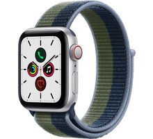 Apple Watch SE Cellular 40mm Silver, Abyss Blue/Moss Green Sport Loop Cestovní poukaz v hodnotě 100 EUR + EPICO POWER BAR, šedá v hodnotě 1 999 Kč + S pojištěním od Mutumutu dostanete 5 000 Kč zpět - více ZDE