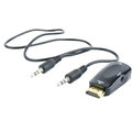 C-TECH adaptér HDMI - VGA + audio, M/F, černá