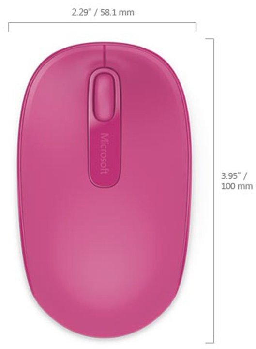 Microsoft Mobile Mouse 1850, růžová_1281975080