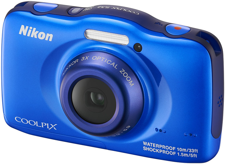 Nikon Coolpix S32, backpack kit, modrá_135077690