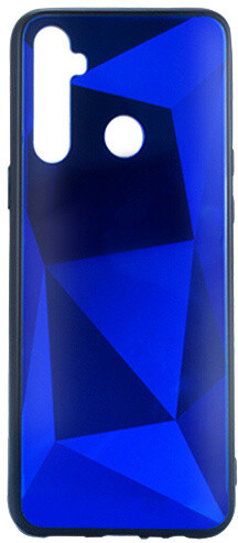 EPICO zadní kryt COLOUR GLASS pro Realme 5, modrá_501001279
