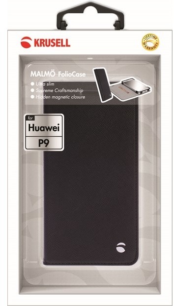 Krusell flipové pouzdro MALMÖ FolioCase pro Huawei P9, černá_743382861