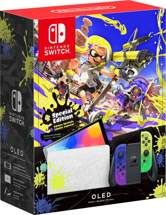 Nintendo Switch – OLED Model Splatoon 3 Edition, bílá/barevná_28749975