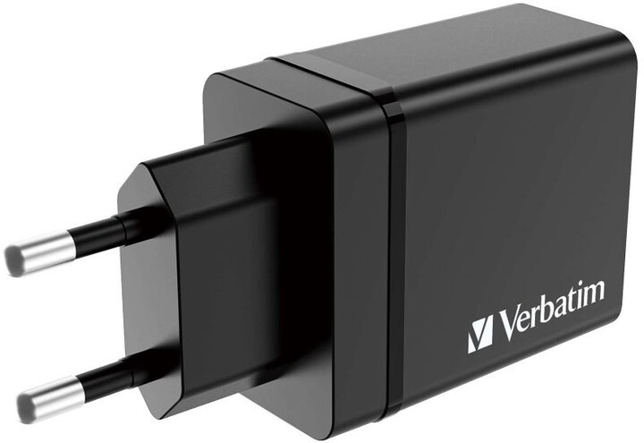 Verbatim síťová nabíječka, 3x USB-A, USB-C, 30W, černá_485821588