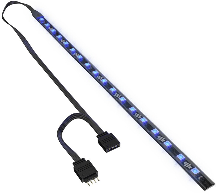SilentiumPC LED pásky Aurora Stripes RGB, 18x LED, 30cm, 2ks