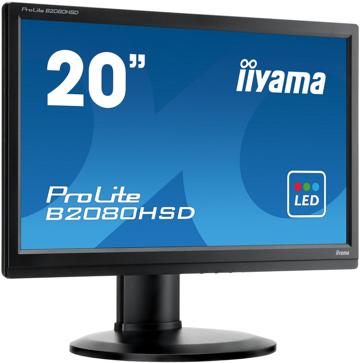 iiyama ProLite B2080HSD-B1 - LED monitor 20&quot;_1013641400